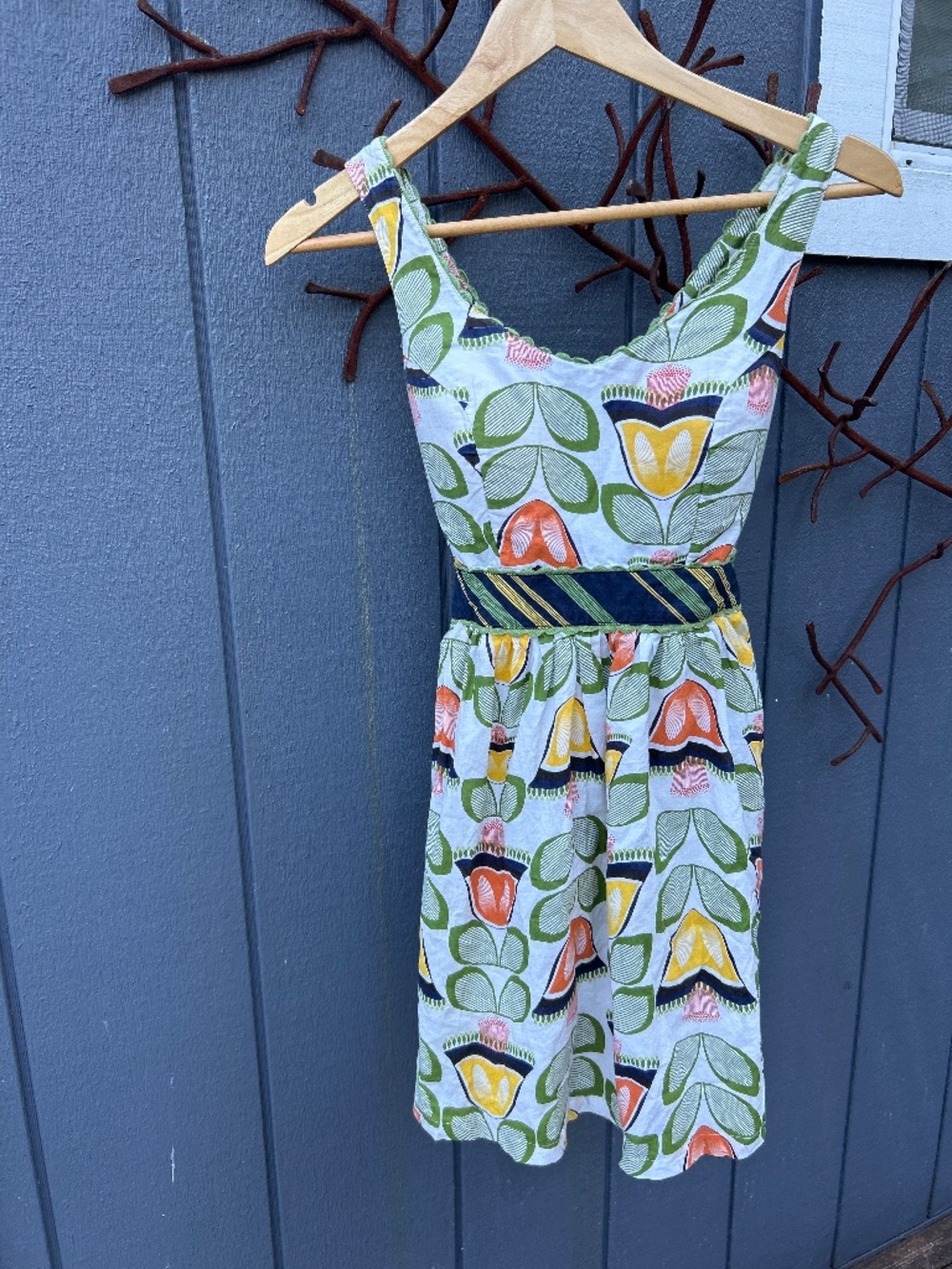Swedish design tie back dress